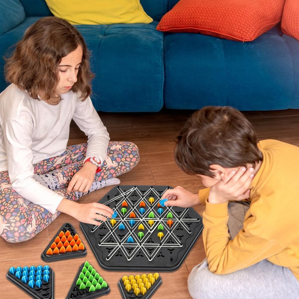 Chain Triangle Chess Game Board Triggle Elastic Rubber Band