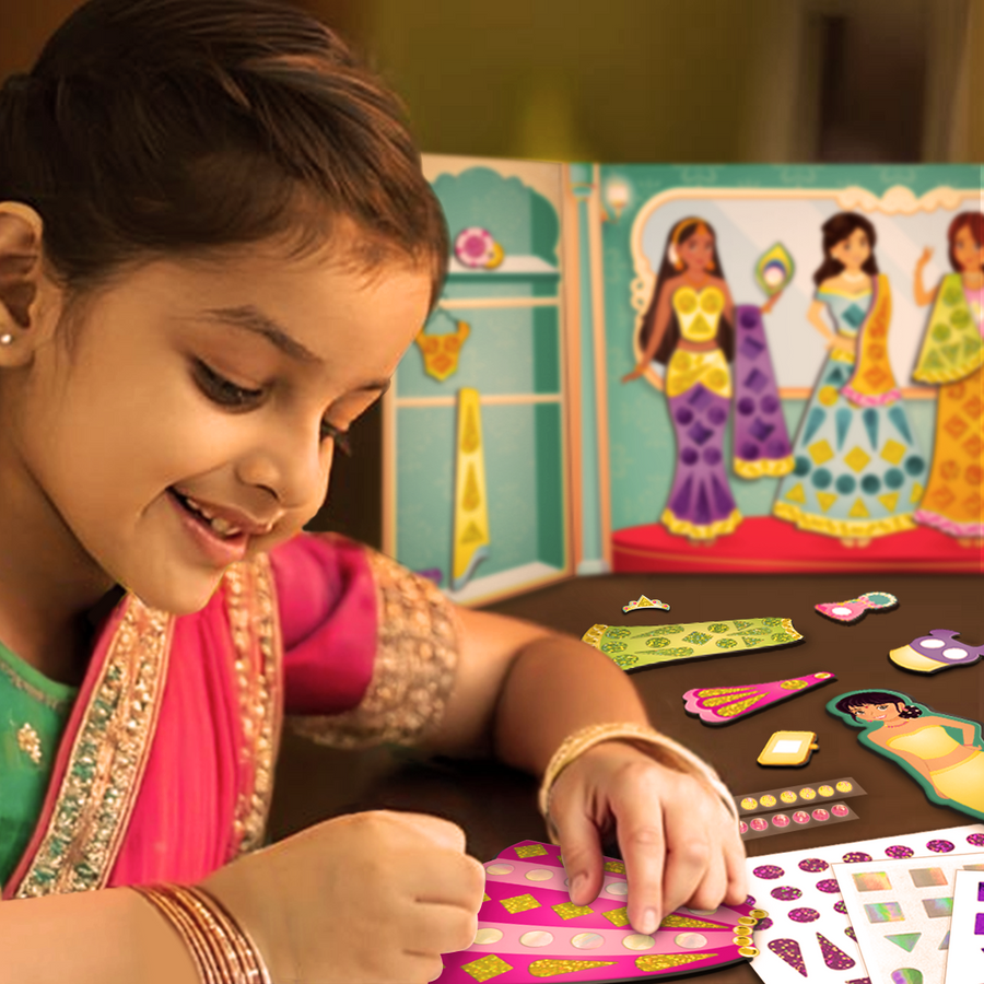 Imagimake DIY Magnetic Dress-Up Indian Princess