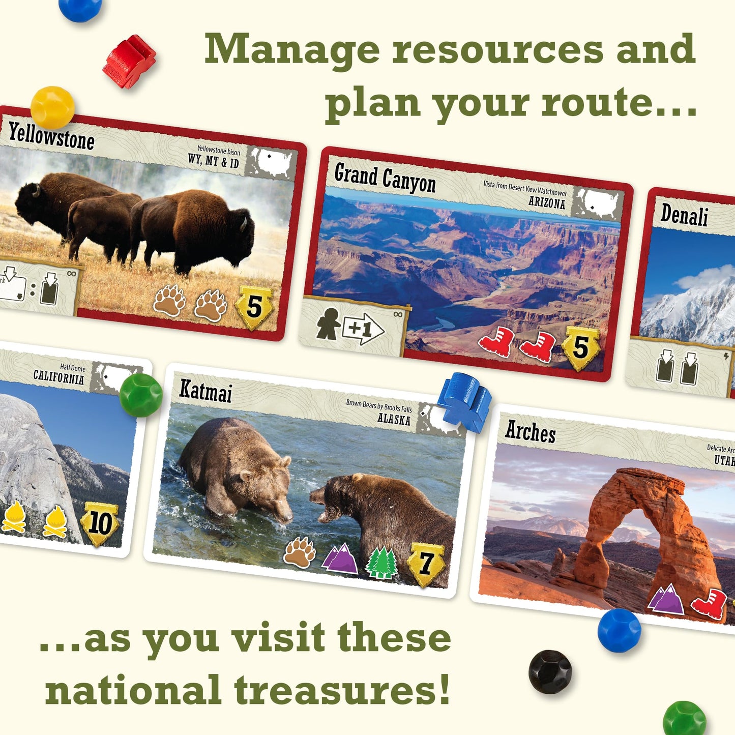 Trekking The National Parks Family Board Game