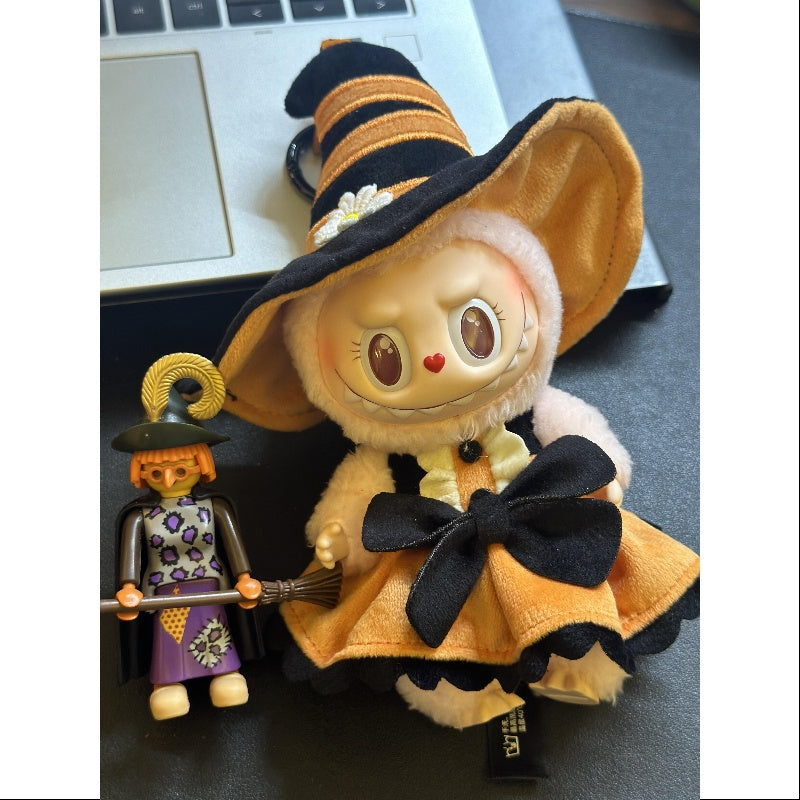 Pop Mart Labubu Magic of Pumpkin Mokoko (Pop Land Exclusive) Vinyl Plush Pendant Original