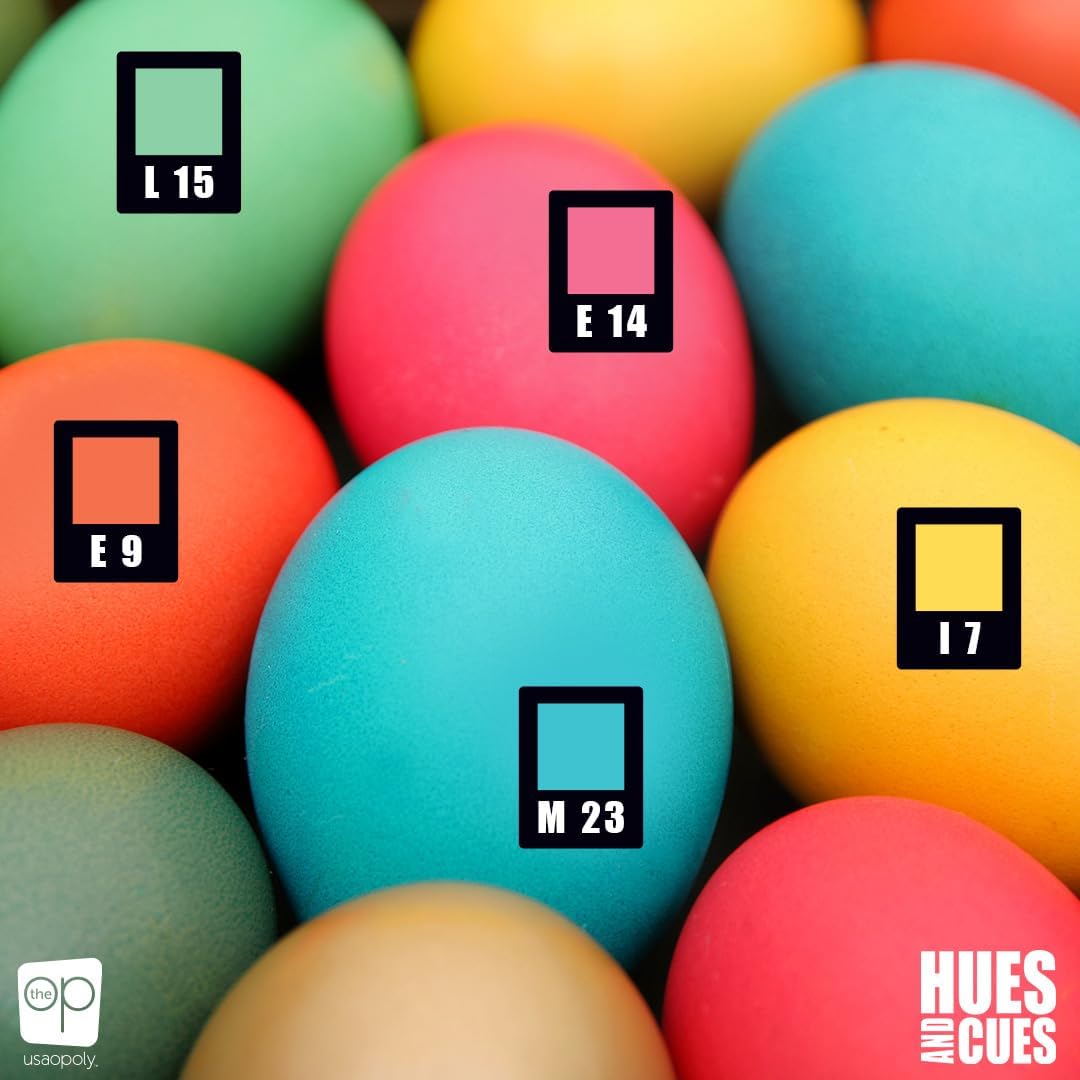 Hues and Cue - Vibrant Color Guessing Board Game for 3-10 Players Ages 8+ Connect Clues and Guess from 480 Color Squares