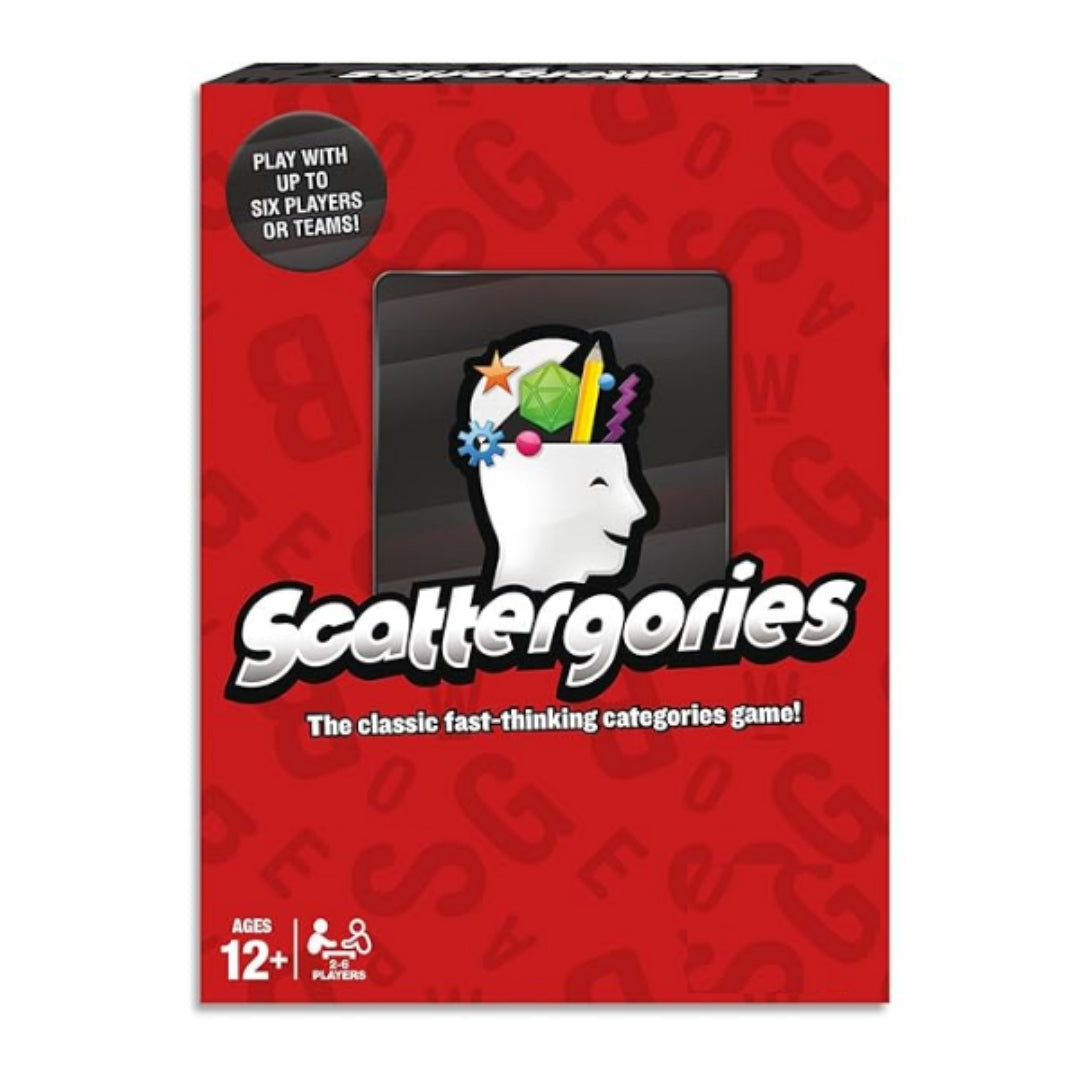 Scattergories Fast-Paced Word Game for 2-6 Players Ages 12+