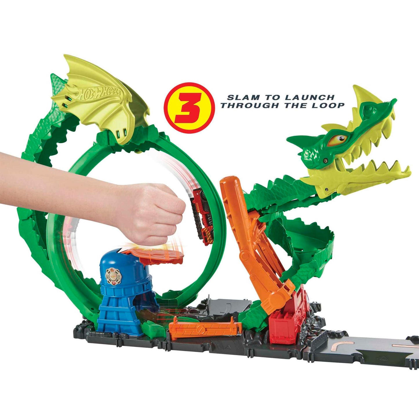 Hot Wheels City Dragon Drive Firefight, Firestation Playset