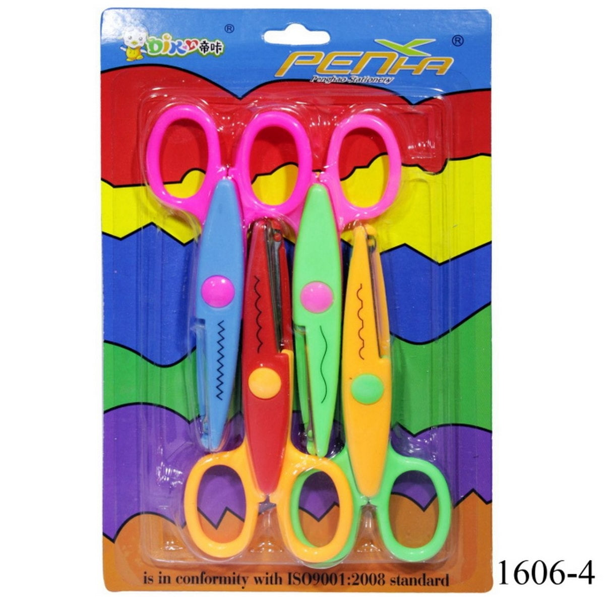 4 PC Zig Zag Scissors SATYAM STATIONERS