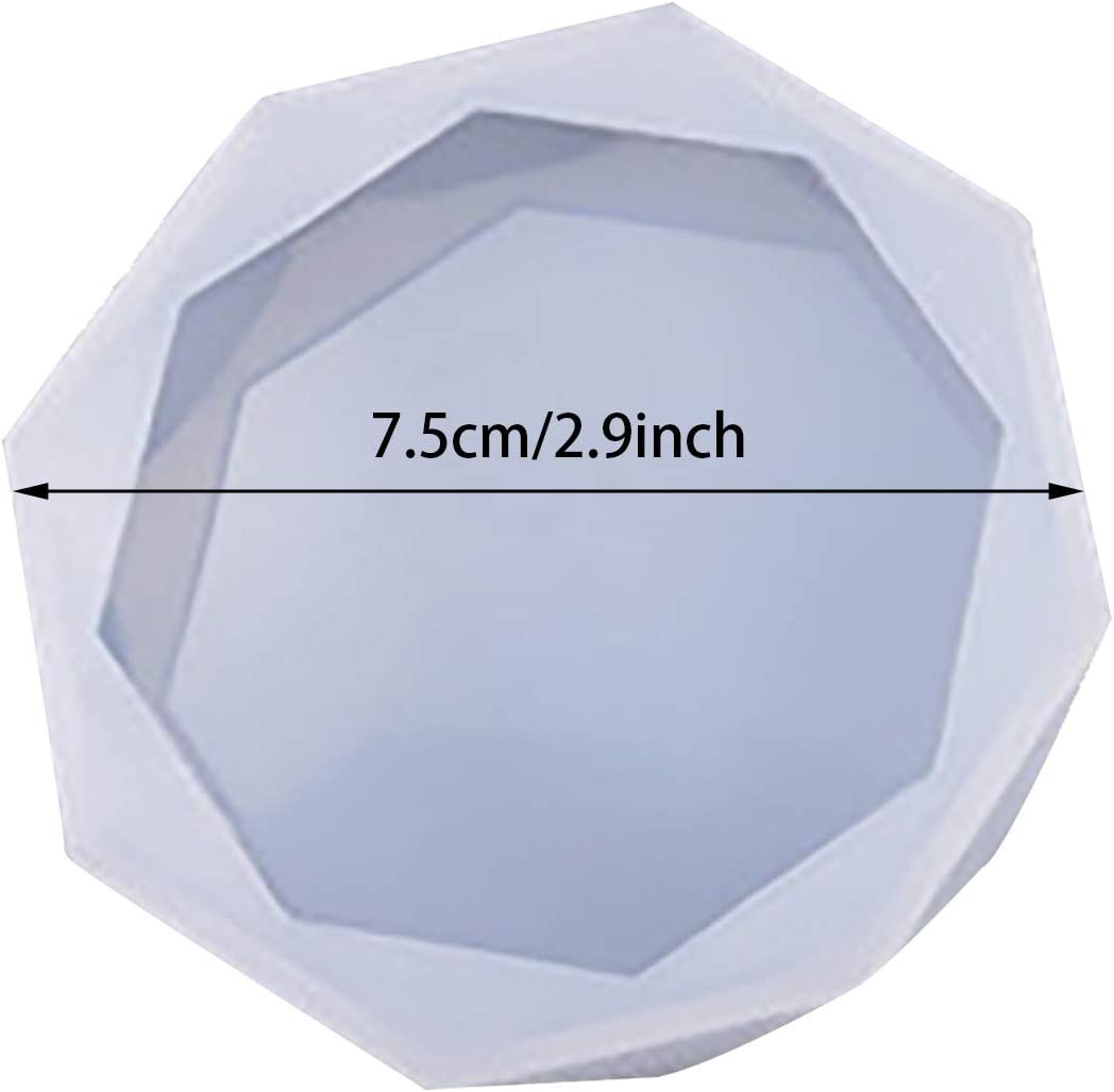 Silicone Mould Diamond Cut Round