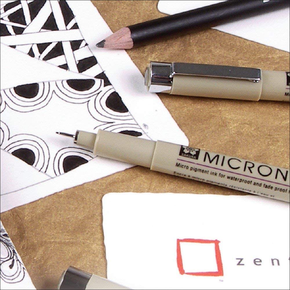 Sakura Pigma Micron Pens - Ultra Fine Nib Set Of 6