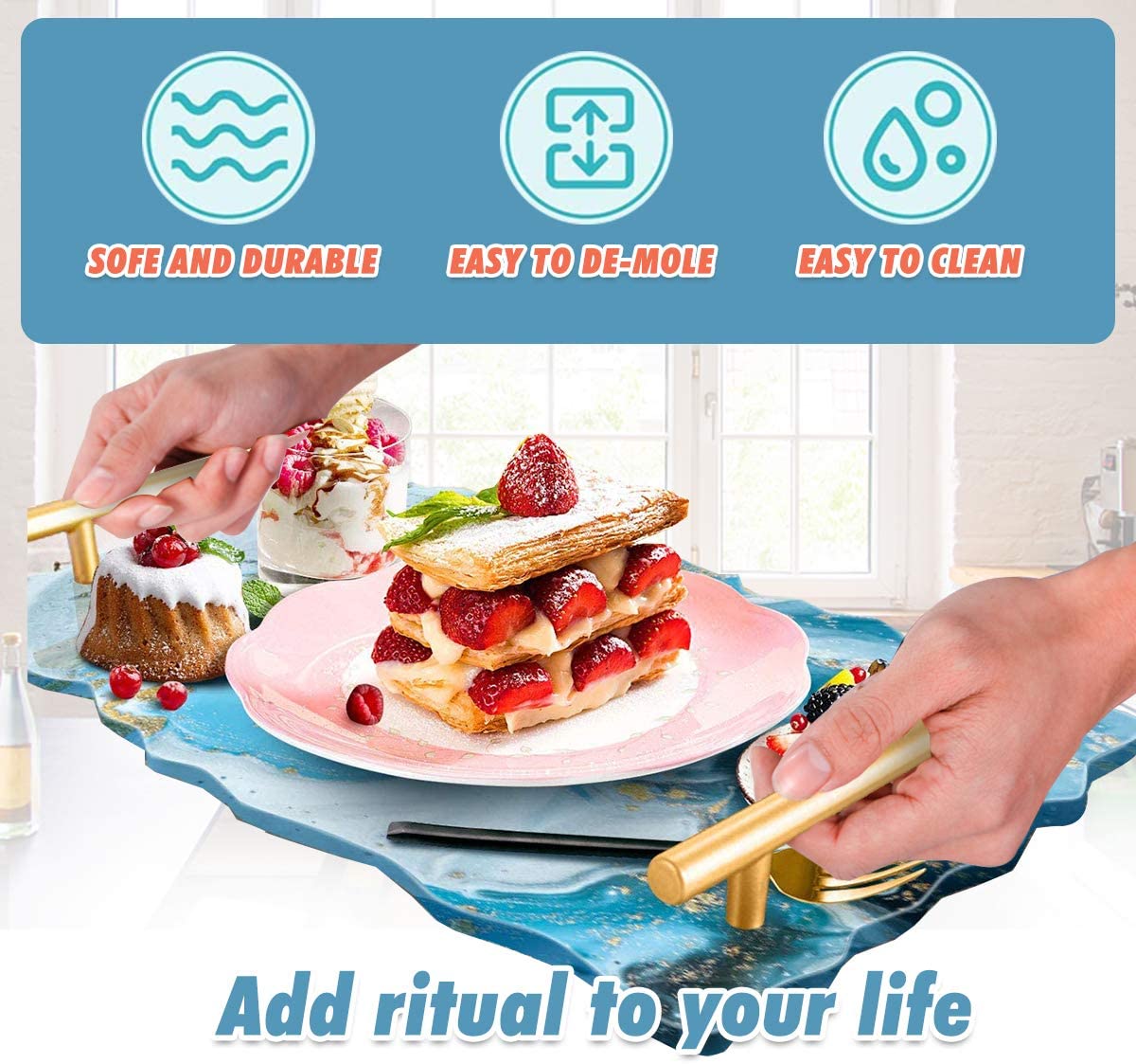 Silicone Mould A4 Tray 12 x 9 Inch