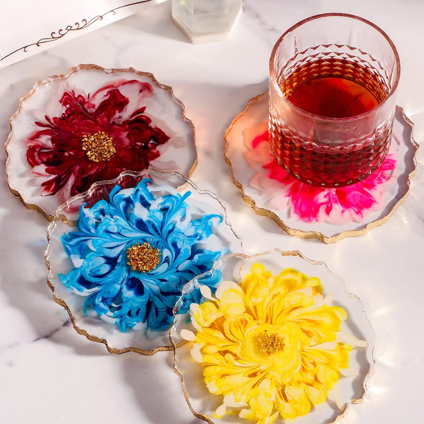 Silicone Mould Agate Coaster 5 Inch