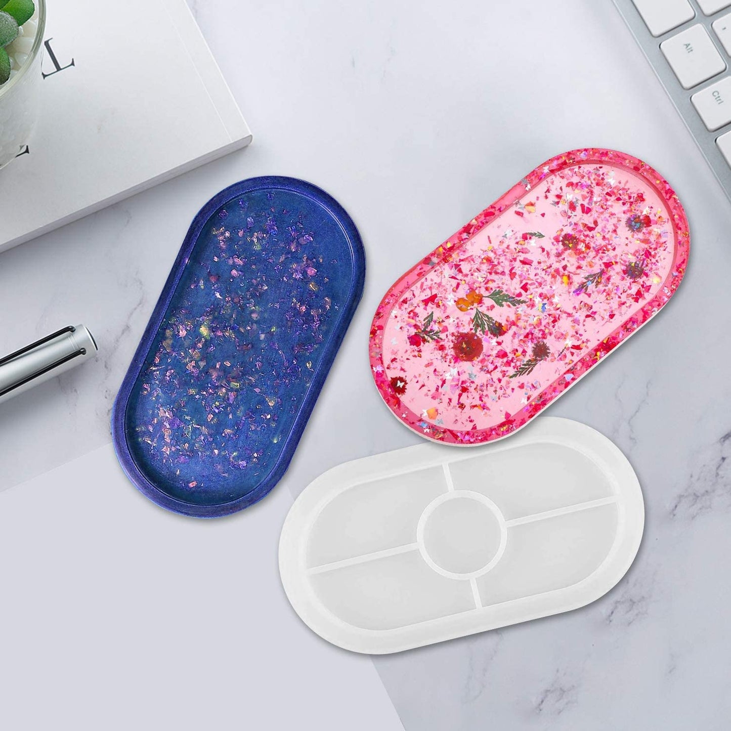 Silicone Mould Oval Trinket Tray