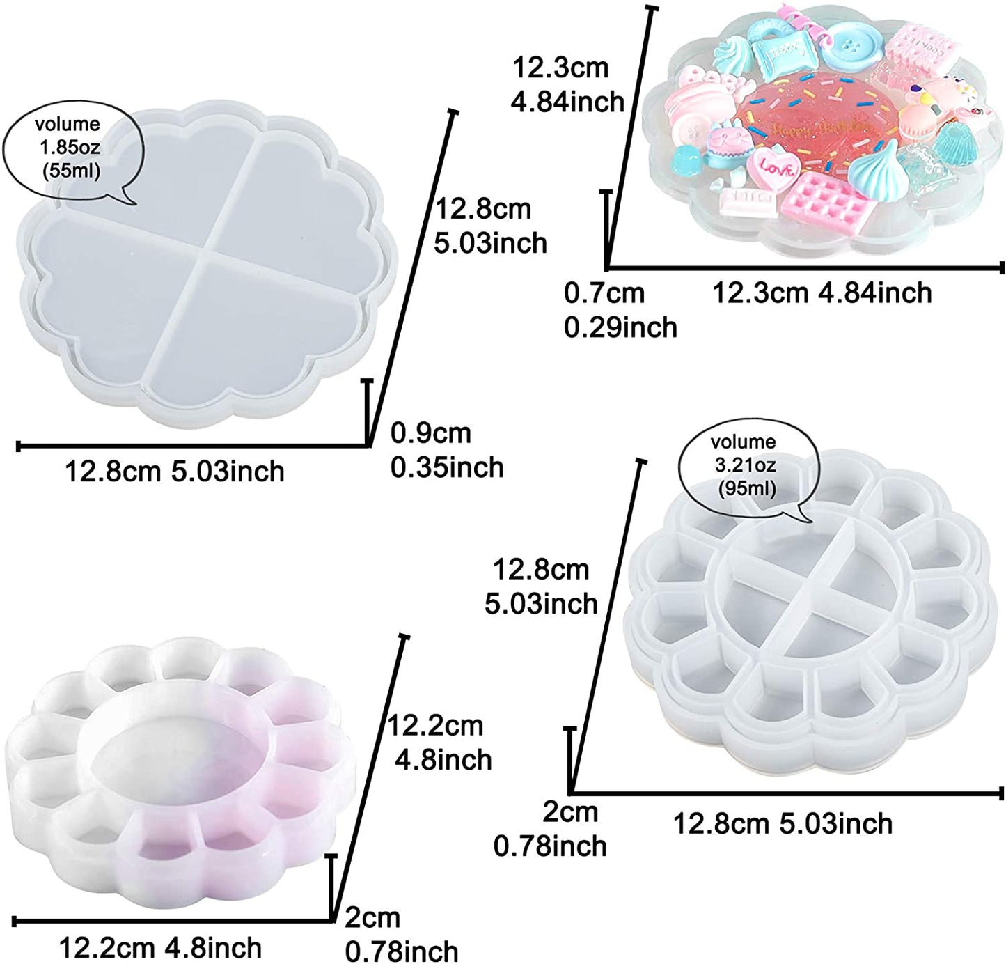 Silicone Mould Flower Trinket Box