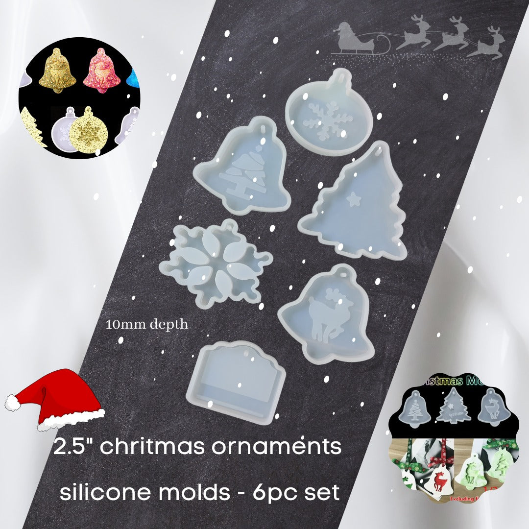 Silicone Mould Christmas Ornaments Set