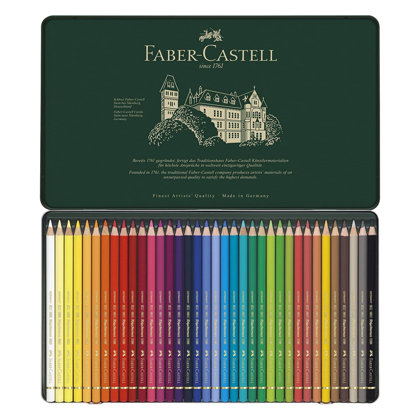 Faber-Castell Polychromos Color Pencil Set - Pack of 36