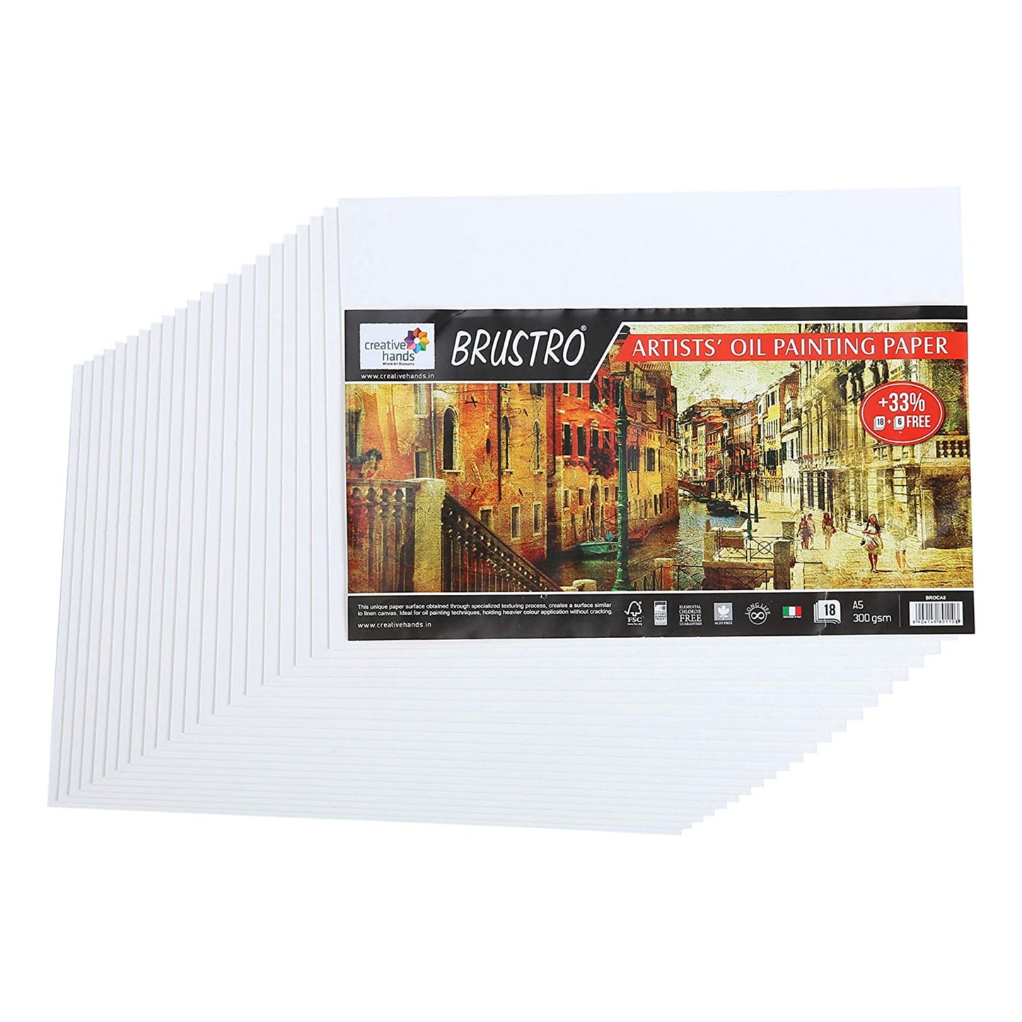 Brustro Artists Oil Painting Paper 300 GSM