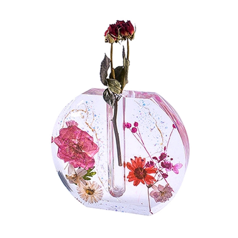 Silicone Mould Flower Vase Holder ( Test Tube Included )