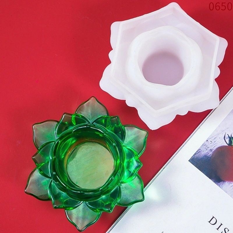 Silicone Mould Lotus Candle Holder
