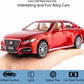 Alloy Metal Pull Back Die-cast Car 1:32 Toyota Crown Diecast Metal Pullback Toy car with Openable Doors & Light, Music