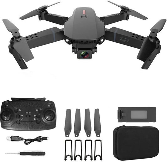 E88 Pro Drone with 4K Camera, WiFi FPV 1080P HD Dual Foldable RC Quadcopter Altitude Hold, Headless Mode, Visual Positioning