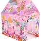 Ratna's Play Tent House Jumbo Size, Light Weight for Kids 3-10 Years Girls and Boys (Unicorn Kingdom)