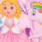 Ratna's Play Tent House Jumbo Size, Light Weight for Kids 3-10 Years Girls and Boys (Unicorn Kingdom)