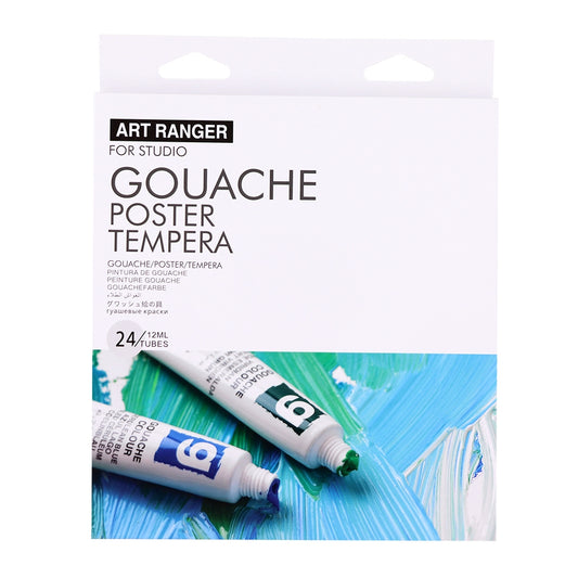 Art Ranger Gouache Poster Tempera Set 24 Shades x 12 ML