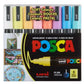 Uniball Posca Paint Marker Soft Color PC-5M Medium Set 8pc