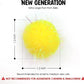 Craft Glitter Pom Pom Ball 1 Cm Assorted Colorful - 1000 Pc's