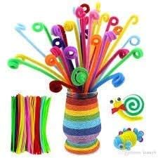 Pipe Cleaner Plain Multicolor 100 Pc's