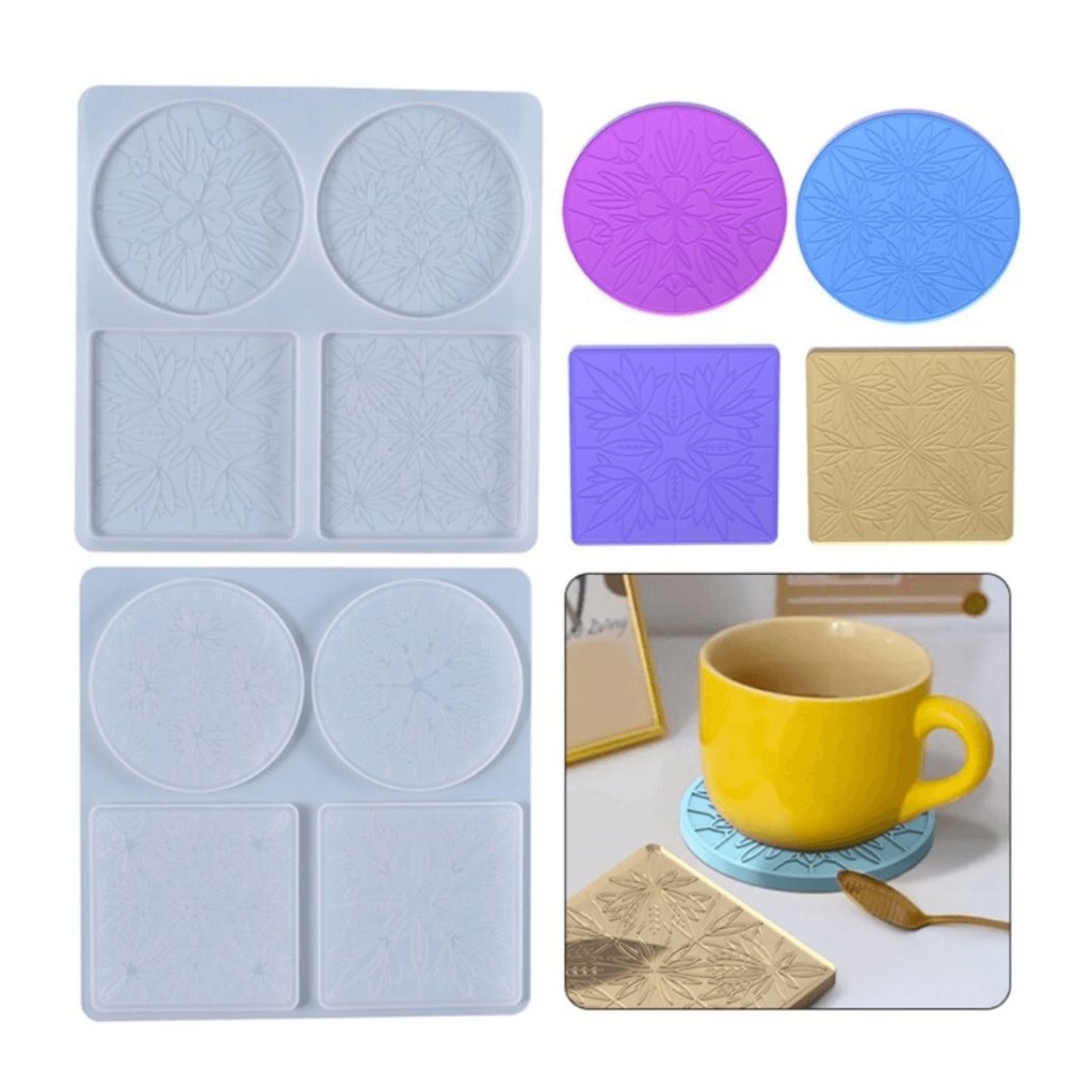 Silicone Mould Floral Coaster