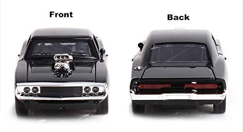 Alloy Metal Pull Back Die-cast Car 1:32 Dodge Charger Fast & Furious 7 Diecast Metal Pullback Toy car with Openable Doors & Light, Music