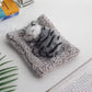 Cute Sleeping Cat Plush Toy with Meow Sound, Gift for Kids Car Dashboard Accessories White