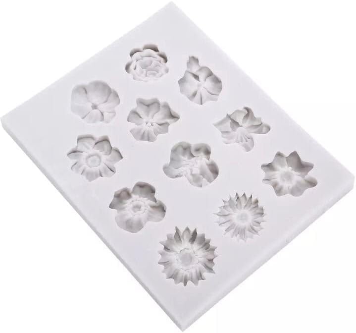 Silicone Mould 11 Cavity Flower Fondant