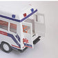 Centy Toys Ambulance White with Openable Tail gate Detachable Stretcher Saline Stand Oxygen Cylinder Pull Back Action