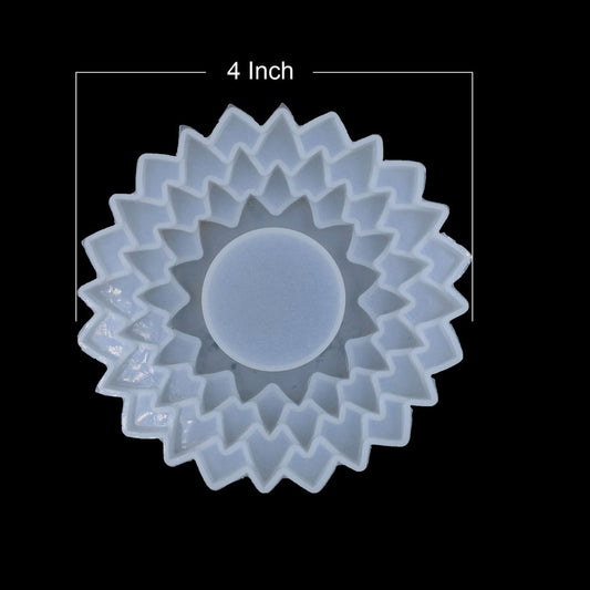 Silicone Mould 4 Step Flower Tea light Holder Candle