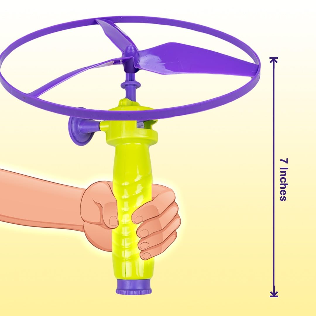 Ratna's Air Spinner Flies Upto 40 Feet High Spinnig Flying Toy for Outdoor Play for Kids