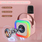 K12 Wireless Karaoke Dual mic with Speaker Bluetooth: Bluetooth-Enabled Wireless Karaoke Mic Speaker with Multiple Compatibility Modes, RGB Lighting, and Party POP Bluetooth