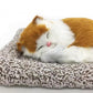 Cute Sleeping Cat Plush Toy with Meow Sound, Gift for Kids Car Dashboard Accessories White