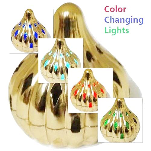 Colour Changing Ganpati Modak Shaped LED Light Multicolour Golden -Set of 6pcs