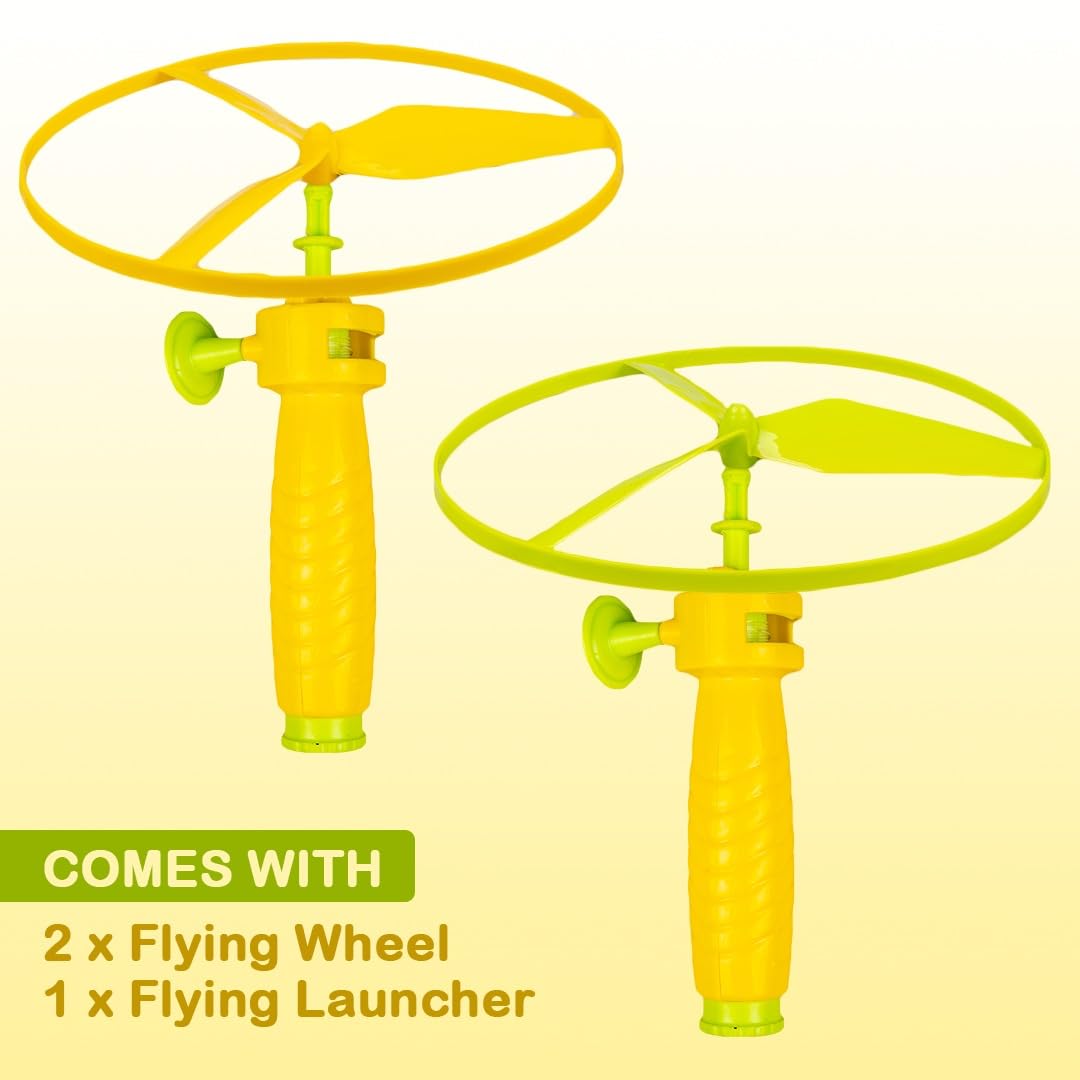 Ratna's Air Spinner Flies Upto 40 Feet High Spinnig Flying Toy for Outdoor Play for Kids