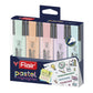 Flair Pastel 5 Shades Hi-lighter Pouch Pack | Flexible Line Width | Quick Drying & Smudge Proof Pastel Ink | Non-Toxic Ink, Safe For Childrens | 5 Smoothing Colors