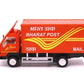 Centy Toys Panther Post Office- Bharat Post - Red Colour Truck Red with 2 Tail Doors That Open- Pull Back Action - Realistic Details