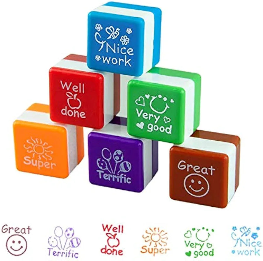 Creative Self Inking DIY Stamp Cute Motivation Diary Stamps DIY Praise for Teacher