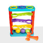Ratna's Zoom & Boom 2-in-1 Montessori Activity Toy Set Containing Hammer Ball & Racing Tower Track with Stack Toy