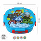SKI Baker Insulated 3 Grid bento Lunch Box with Stainless Steel Inner and a Steel Spoon- Avg