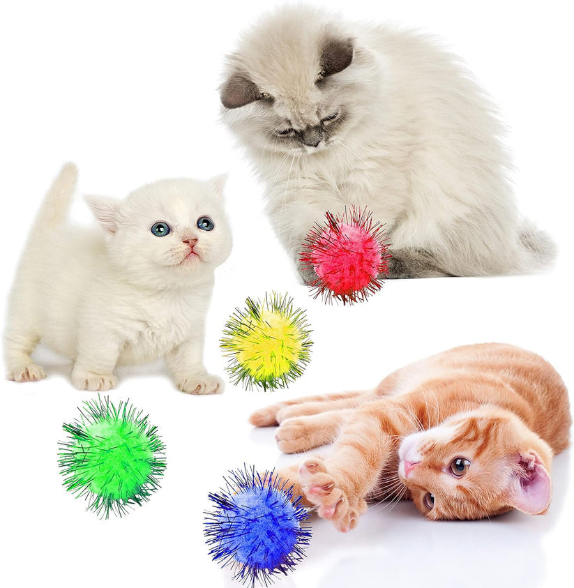 Craft Glitter Pom Pom Ball 1 Cm Assorted Colorful - 1000 Pc's