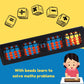 Ratna's Educational Abacus 17 Rod Brown Color Abacus Tool for Kids to Enhance Their Counting Skills and Mathematics Multicolor
