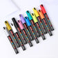 Posca Paint Marker Pens 12 Colors Premium Waterproof Permanent Paint Art Marker Medium Pen Set for Rock Painting DIY Craft