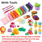 DIY Ultra-Light Air Drying Super Clay for Craft of 12 Colours Fluffy Foam Bouncing Clay for Kids