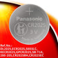 Panasonic CR-2025 Lithium Coin Battery 3v - Pack of 5 Provide Long Lasting Power in a Variety of Devices,from keyless-Entry fobs to Toys