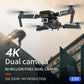 E88 Pro Drone with 4K Camera, WiFi FPV 1080P HD Dual Foldable RC Quadcopter Altitude Hold, Headless Mode, Visual Positioning