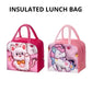 3D Cartoon Printed Lunch Box Bag Aluminum Foil Thermal Lunch Bags Insulation Waterproof Lunch Box Assorted desing (1 Pcs)